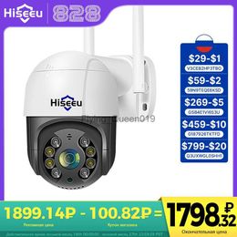 Hiseeu 4K 8MP Smart Wifi PTZ Camera 5x Digital Zoom AI Human Detection ONVIF Wireless CCTV IP Camera Iptv Security Protection HKD230812