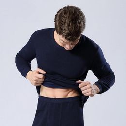 Men's Thermal Underwear Winter Clothes Mens Warm Long Johns Sexy Black Sets Thick Plus Velet For Man