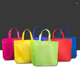 Storage Bags Reusable Shopping Bag Non Woven Handbag Foldable Tote Pouch For Women Large Shopper Party Supply Gift Toys