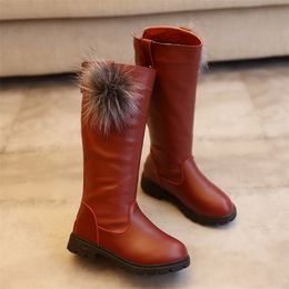 Boots Leather winter for kids girls Toddler Infant Kids Baby Princess High Top Shoes Fashion Boots G4 230823