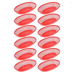 Dinnerware Sets 12Pcs Chip Fry Baskets French Fries And Chips Basket Holders Metal Snack Appetiser Serving Rack With Ceramics Sauce Cup