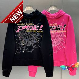 Men's Hoodies Sweatshirts Designers Young Thug 1 Quality P*nk Web Puff Sp5der 555555 Hoodie Men Angel Spider Heavy Fabrics to 4xl