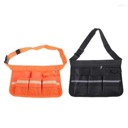 Storage Bottles Portable El Restaurant Cleaner Waiter Waist Belt Tool Bag For W/ Pock