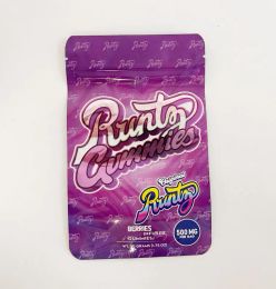 wholesale Pink White Runtz Gummies Mylar Bag 500mg Childproof Edibles Zipper Packaging Pouch Retail Packaging Bags 23 LL