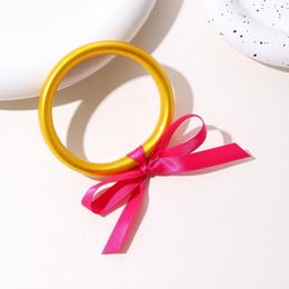 Bangle Modern Luxury Gold Colour Bracelet Bangles For Women Glitter Shiny Silicone Charm Designer Cuff Gift Hand Jewellery