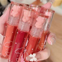 Lip Gloss Specular Portable Frozen Strawberry Lipstick Non Stick Cup Safe Bear Cosmetic Cozy