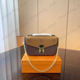 High Quality Popular Crossbody Bag Luxury Mini Messenger Top Printed Color Clash Leather Shoulder Bag Chain Bag Designer Purse Women Fashion Popular Handbag 230824