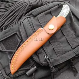 22cm Multi-functional Tool Knife Sheath Leather Sheath With Waist Belt Buckle Pocket Knife Protective Cover Leather Sheath Belt HKD230810