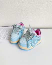 Sneakers Size 15 30 Baby Sports Shoes Spring and Autumn Boys' Toddler Soft Sole Women's Casual Board Blue Pink 230823