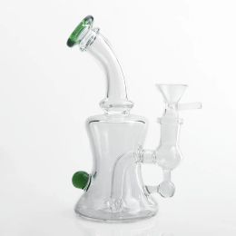 DHL!!! Beracky 6inch Glass Water Bongs With 14mm Glass Bowl Heady Glass Water Pipes Beaker Bongs Dab Oil Rigs Recycler Bong For Smoking LL