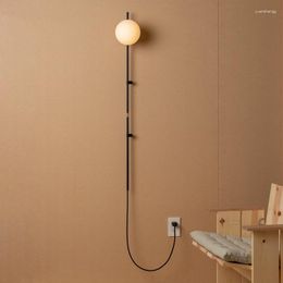 Wall Lamps Designer Individual Bedroom Lamp With Plug/switch Led G9 Modern Light Fixtures Home Decor Living Room El Bedside Study