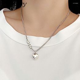 Chains Evimi 925 Silver Color Trendy Sweater Necklace For Women Creative Vintage Stars LOVE Heart Pendant Bride Jewelry Gifts