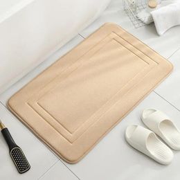 Carpets Non-slip Shower Mat Quick-dry Memory Foam Bath Mats Ultra-soft Water Absorbent Rugs For Tub Bathroom Machine