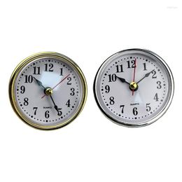 Table Clocks Mini Clock Mechanism Arabic Numerals Movement Insert Round Drop