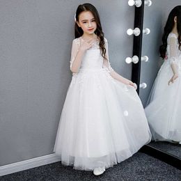 Girl's Dresses Summer Dresses Girls Blue Piano Come White Purple Princess Dress Evening Girl Birthday Party Baby Kid Wedding Ceremony Dress R230824