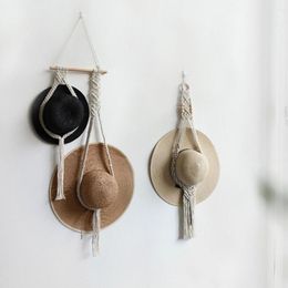 Hooks Hat Hanger Bohemian Style Hand Made Holder Wall Hanging Decorative Multifunctional Organizer