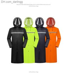 Raincoat Long Full Body Fashion Rainproof Jacket Rain Poncho Men Women Adult Waterproof Outdoor Q230824