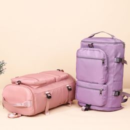 School Bags Large Capacity Women Shoulder Travel Backpack Lady Weekend Sports Yoga Luggage Zipper Multifunction Crossbody Bag 230823