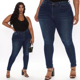 Women's Jeans Arrival Plus Size For Women Fashion Slim Stretch Denim Pencil Pants Casual Skinny Booty Lifting Drop