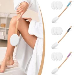 Bath Accessory Set Lotion Applicator For Back Feet 3 Replaceable Pads With 1 Long Handled Towels Large Bathroom Paper Towel Holder Under