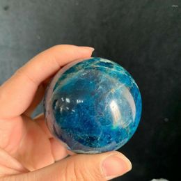 Decorative Figurines 2 "(50-54mm) Natural Blue Apatite Quartz Crystal Sphere Ball For Healing Decor