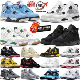 Man Woman Basketball Shoes Sneakers Designer Shoes Trainers Shoes Chaussures Black Cat Retros Military Black Pine Green Topshoesfactory
