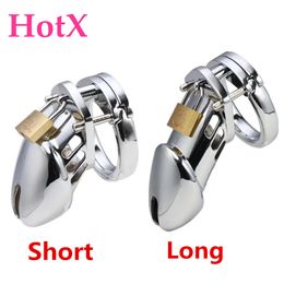 Cockrings X Male Chastity Cage Device Chrome Plated Steel Gay Metal CB 6000 Slave Locking Penis Ring Virginity BDSM Men's Sex Toy 18 230824