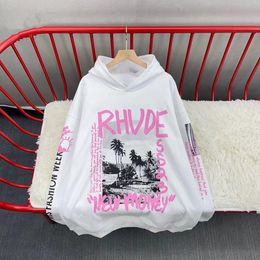 Men's Tracksuits Spring Summer Pink Feelings Men Women 1 1 US Euro Size Rhude Hoodie Sweatshirt 230824