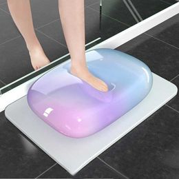 Bath Mats Absorbent Bathroom Door Diatomite Non Slip Foot Mat Quick Dry Water Absorbing Diatom Mud Accessories 230824