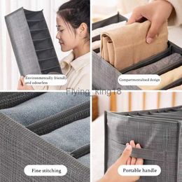 Drawer Divider Wardrobe Clothes Storage Boxes Socks Underwears Bras Storage Jeans Storage Box Organiser Clothes Organiser HKD230812