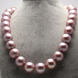 Chains Collectible Edison 14-19mm Purple Pink Gold Mixed Colour Natural Pearl Necklace Round With Genuine Certificate