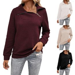 Women's Hoodies Zipper High Neck Fashion Loose Sweatshirt French Women Fitness Jacket With Hood