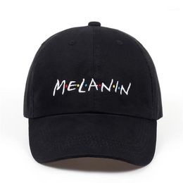 2018 new unisex fashion dad hat Melanin embroidery adjustable cotton baseball cap women sun hats men casual caps whole13318