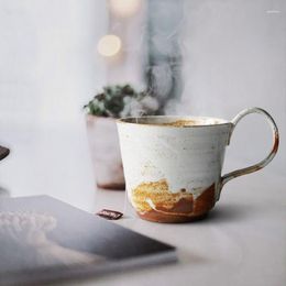 Mugs Handmade Coffee Mug High Quality Ceramic Cup With Handgrip Brand Personality Cups And Japan Style 320cc Creative Gifts