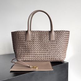 Large Quality Designer Tote Bag Luxury Botega Venetta Woven Tote Bag Women Bottegaa Bag Timeless Handbag Supple Lambskin Leather Brown Black Fashion Lady 165