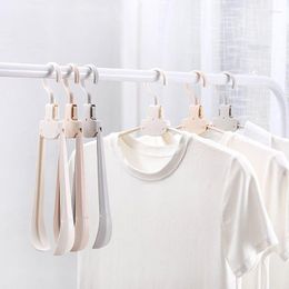 Hangers Drying Rack Folding Clothes Hanger Plastic Travel Portable Wide Shoulder Seamless Support Storage Tool