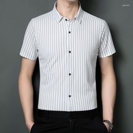 Men's Polos Summer Cotton Printing Pattern Loose T-shirt Quick-drying Short-sleeved Casual Fashion Polo Shirt Korean