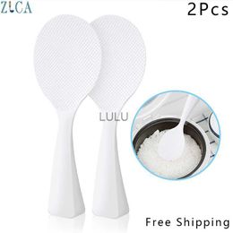 ZLCA Rice Scoop White Rice Paddle Plastic Meal Spoon Non Stick Kitchen Gadgets Spoons Rice Shovel Kitchen Tools Rice Spoon HKD230810