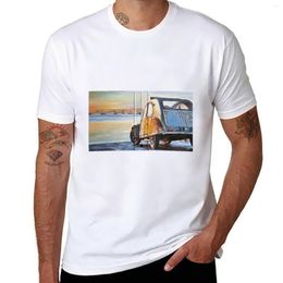 Men's Polos Wreckless Abandonment Art 2CV Bootlid Number 28 T-Shirt Oversized T Shirt Graphics Men
