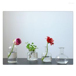 Vases Flower Vase For Table Decoration Living Room Glass Mariage Tabletop Terrarium Containers Handmade Nordi