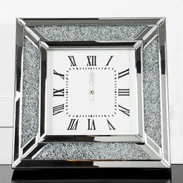 Wall Clocks Nordic Big Clock Modern Design Luxury Living Room Glass Mirror Square Creative Home Exsuryse House Decoration Gfit