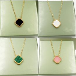 Fashion Designer Four-Leaf Clover Pendant Necklaces Love Luxury Women Screw Necklace Party Wedding Couple Gift FGG291j