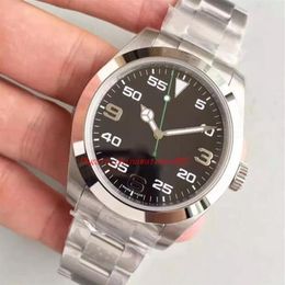Luxury Watch AIR-KING Men's Watch 40MM 116900 Black Dial Arabic Digital High Quality Automatic Movement Stainless Steel Origi337S