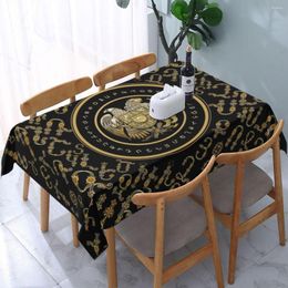 Table Cloth Rectangular Armenian Coat Of Arms Waterproof Tablecloth 40"-44" Cover Backed With Elastic Edge