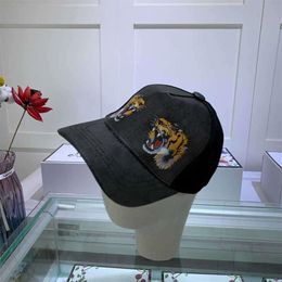 Ball Caps 22ss fashion ball cap men's designer tiger bee snake flower baseball cap luxury cap2965