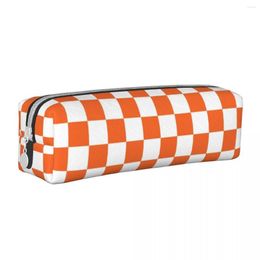 Tennessee Checkerboard Pencil Cases Pencilcases Pen Holder For Student Big Capacity Bags Students School Cosmetic Stationery