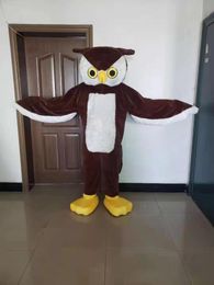 owl Mascot Costume Adult Super Cartoon Character Outfit Attractive Suit Party Animal carnival