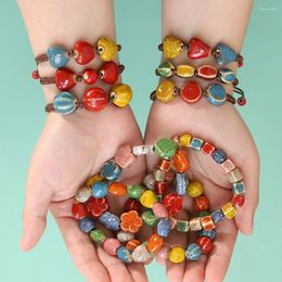 Charm Bracelets Dvacaman Boho Handmade Stone Beads Chain Bracelet Women 2023 Fashion Holiday Jewellery Wholesale Girl Party Bangle Gifts
