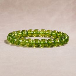 Green Quartzose Jade Elastic Beaded Bracelet For Unisex designer bracelets for woman bangle for woman bangles for women designer Jewellery woman jewelleryjewels