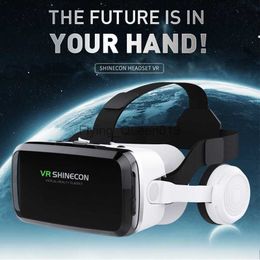 Vr glasses with bluetooth headset 3d virtual reality game helmet vr glasses wireless support for mobile phones under 7 inches HKD230812